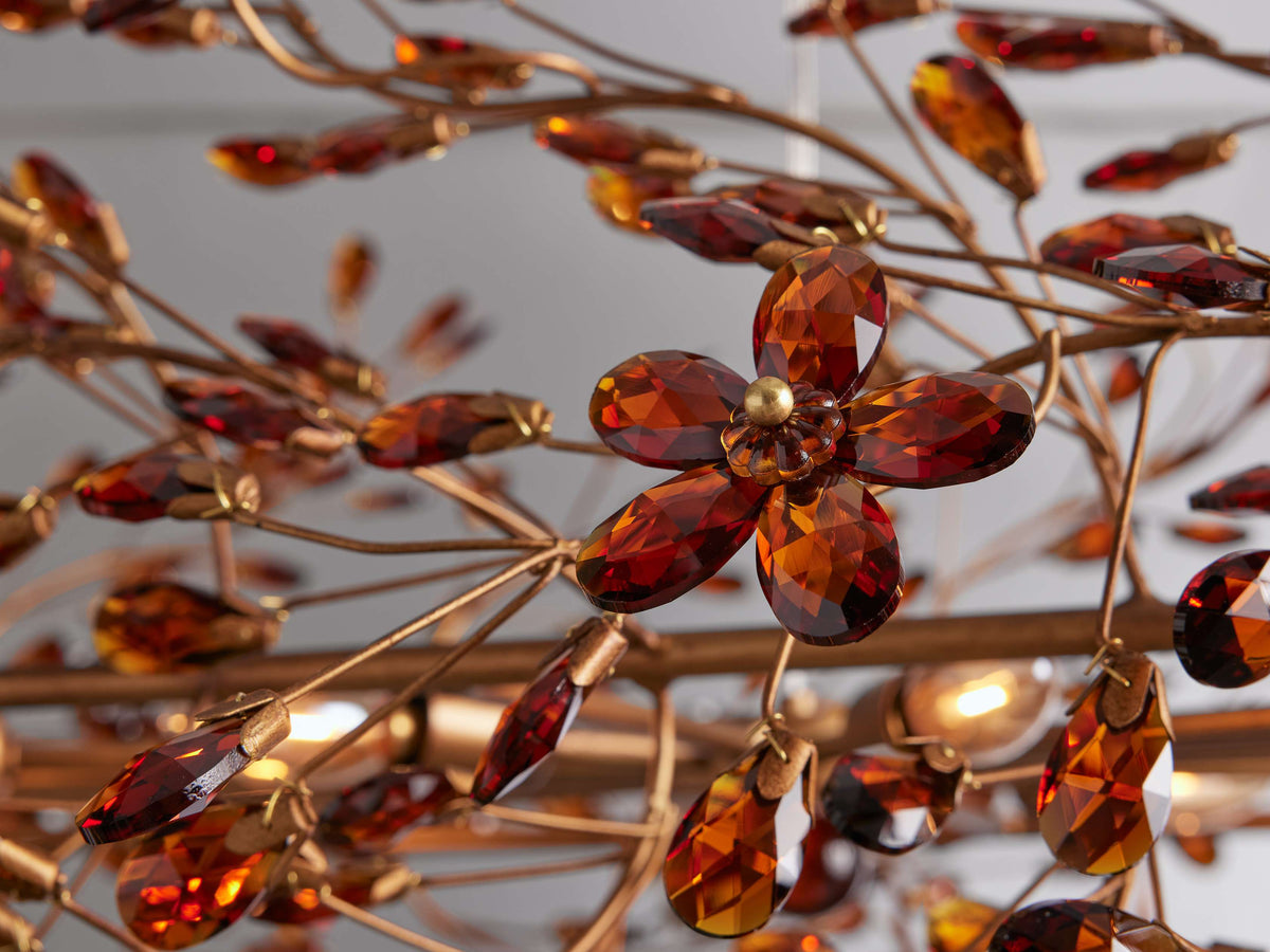 Fiore Sculpted Petals Oval Chandelier