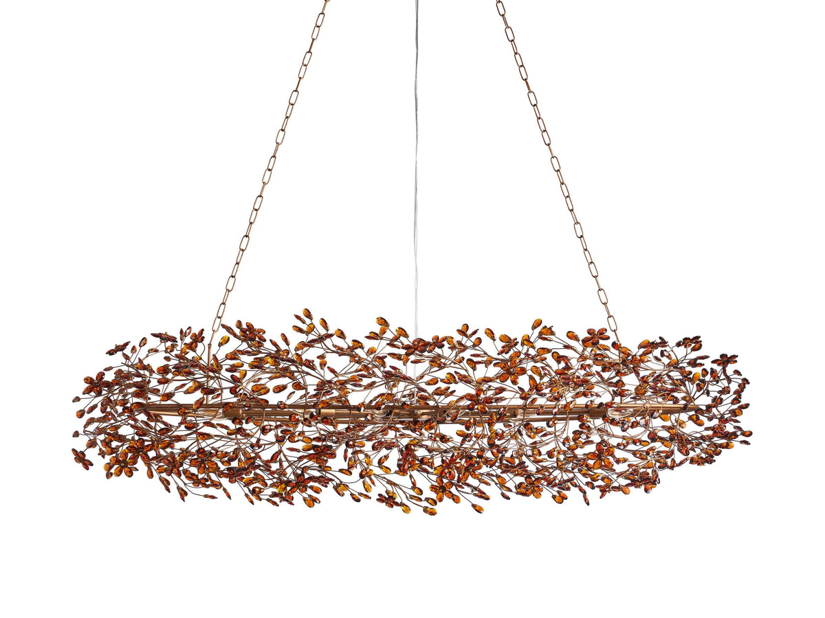 Fiore Sculpted Petals Oval Chandelier