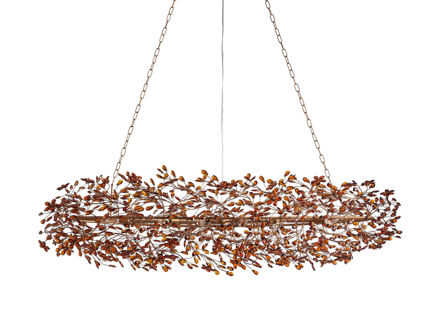 Fiore Sculpted Petals Oval Chandelier