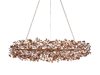 Fiore Sculpted Petals Oval Chandelier