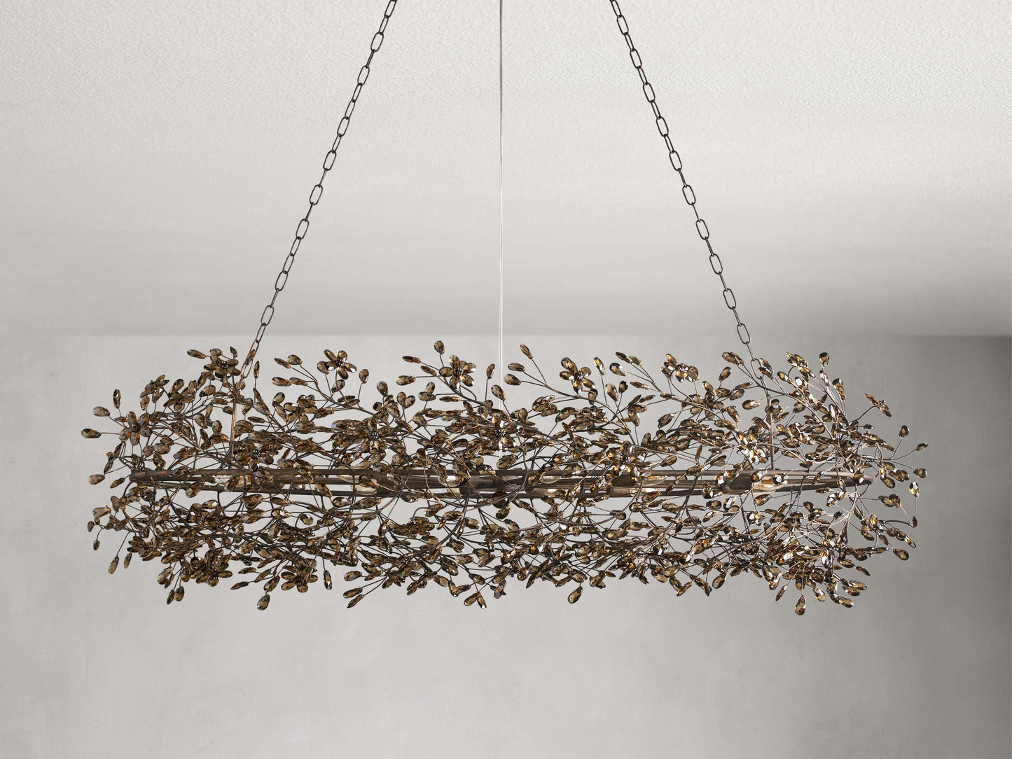 Fiore Sculpted Petals Oval Chandelier
