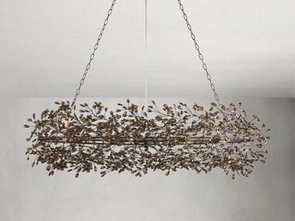 Fiore Sculpted Petals Oval Chandelier