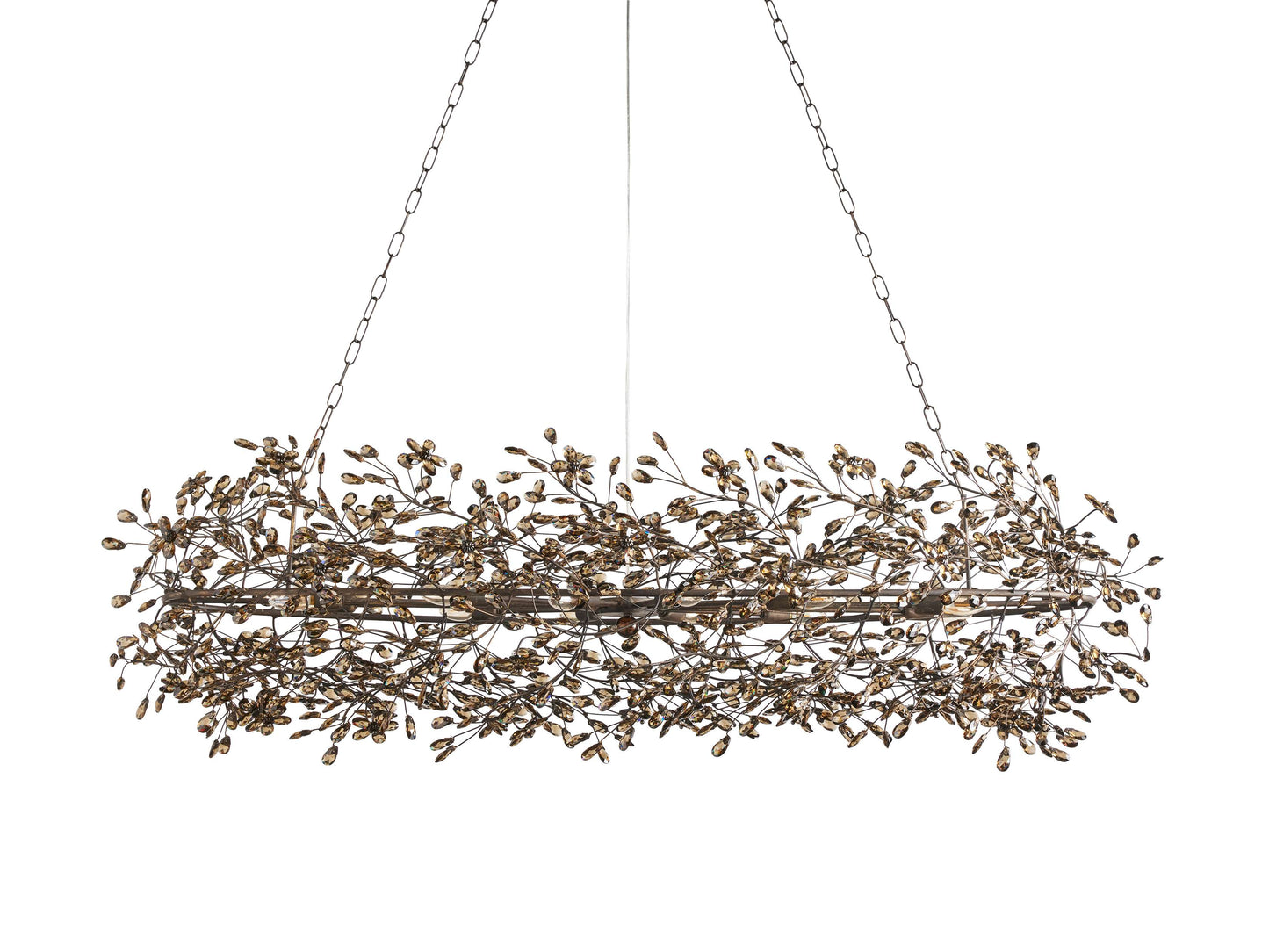 Fiore Sculpted Petals Oval Chandelier