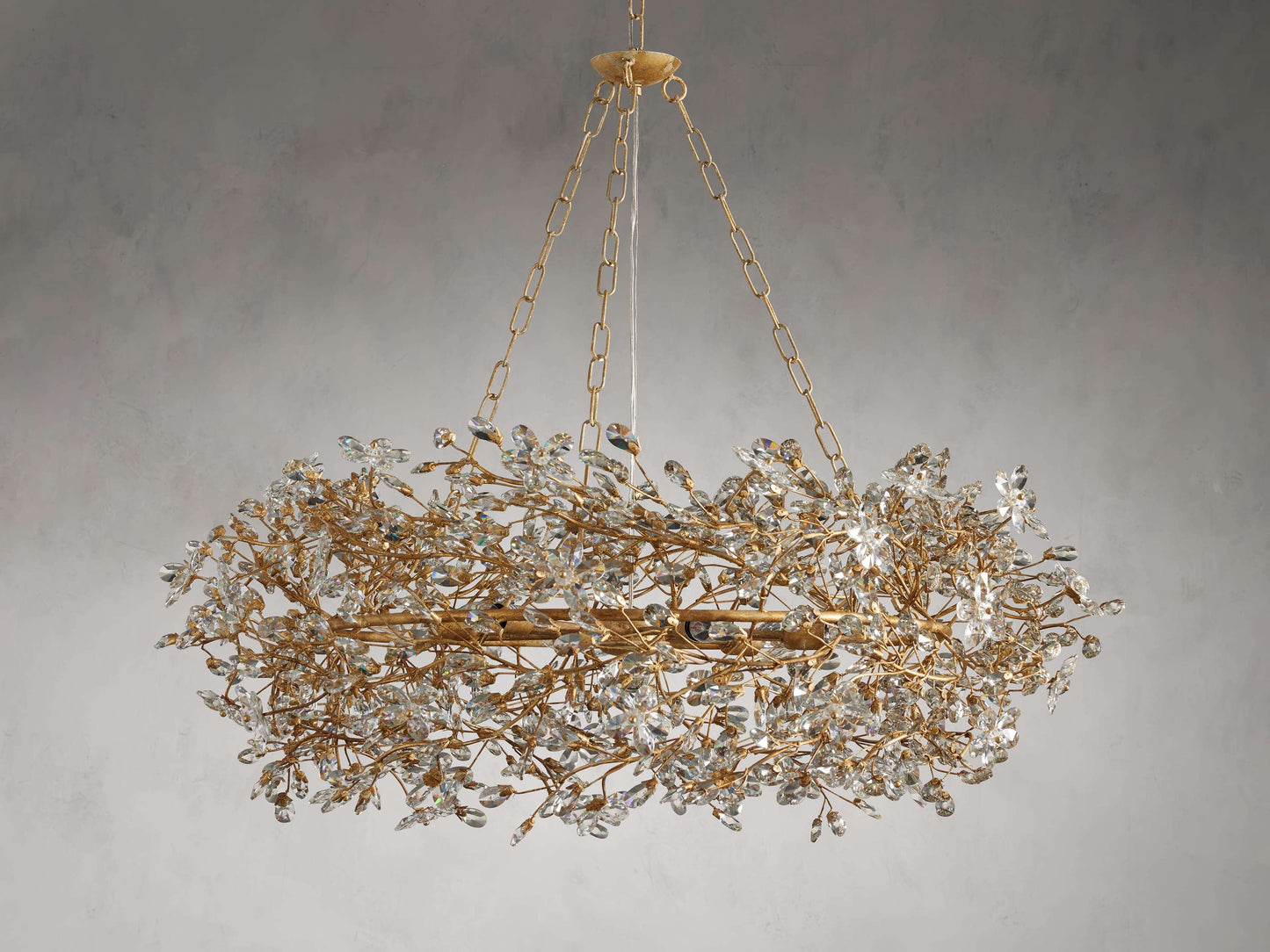 Fiore Delicate Flower Crown Chandelier