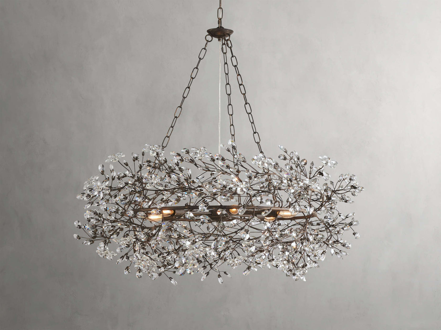 Fiore Sculpted Petals Crown Chandelier