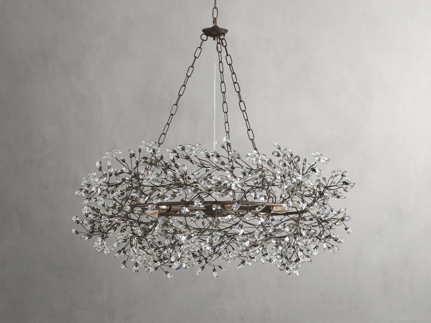 Fiore Sculpted Petals Crown Chandelier