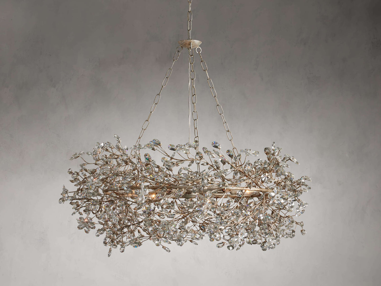 Fiore Sculpted Petals Crown Chandelier