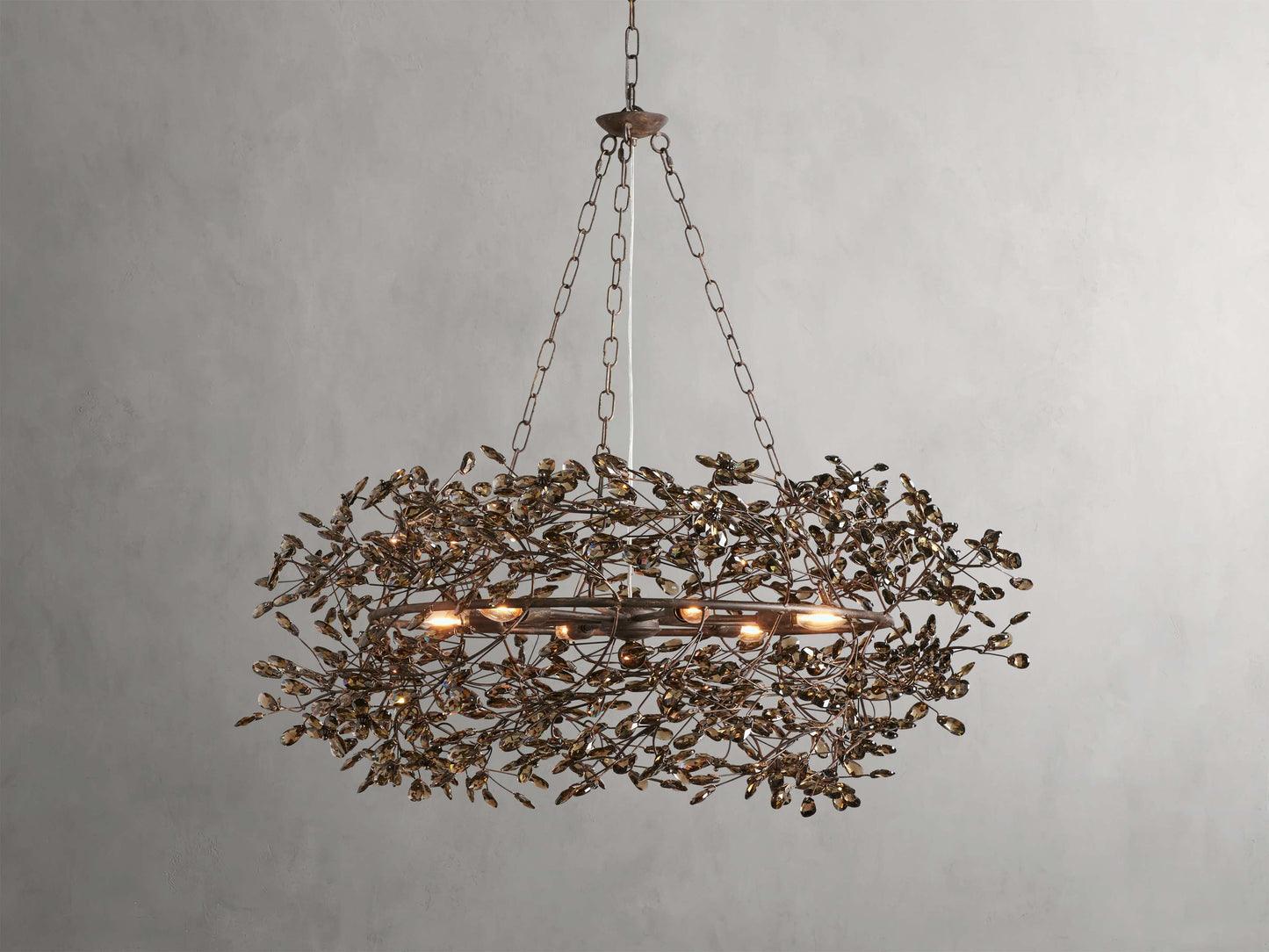 Fiore Sculpted Petals Crown Chandelier