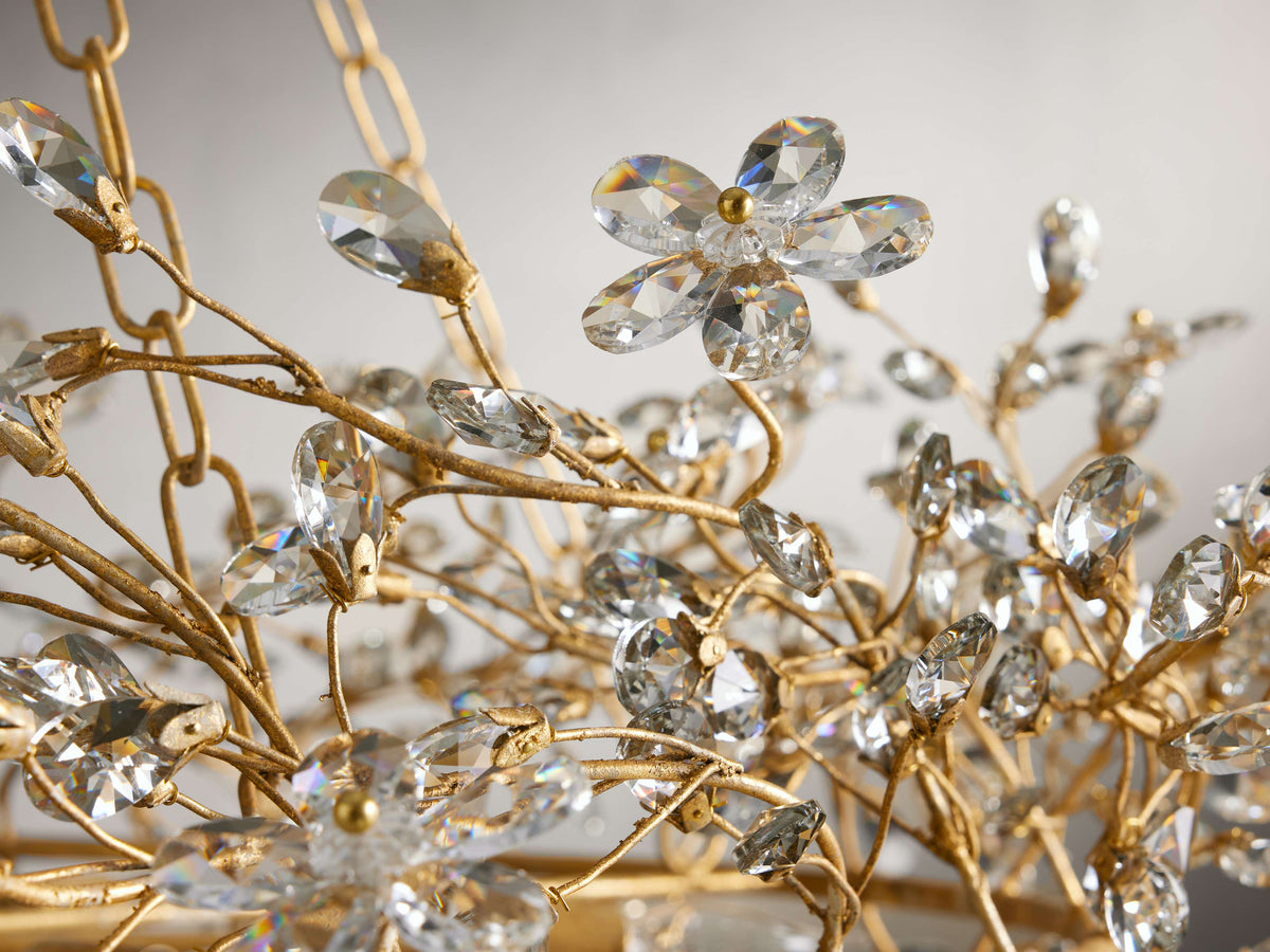 Fiore Sculpted Petals Crown Chandelier