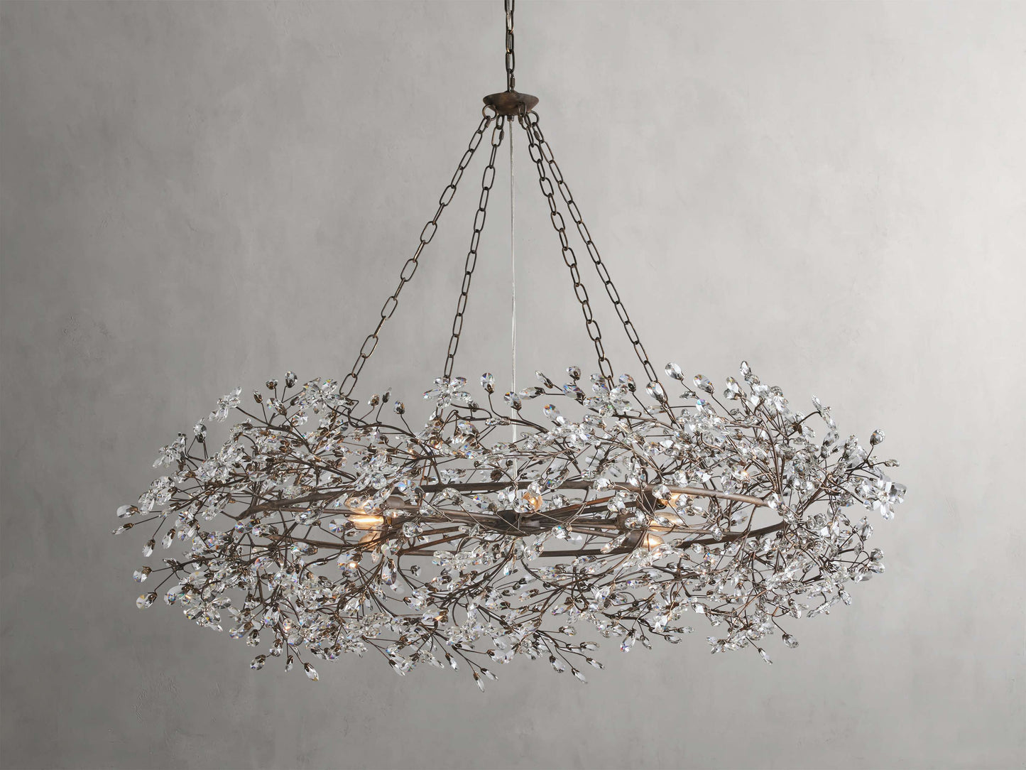 Fiore Sculpted Petals Crown Chandelier