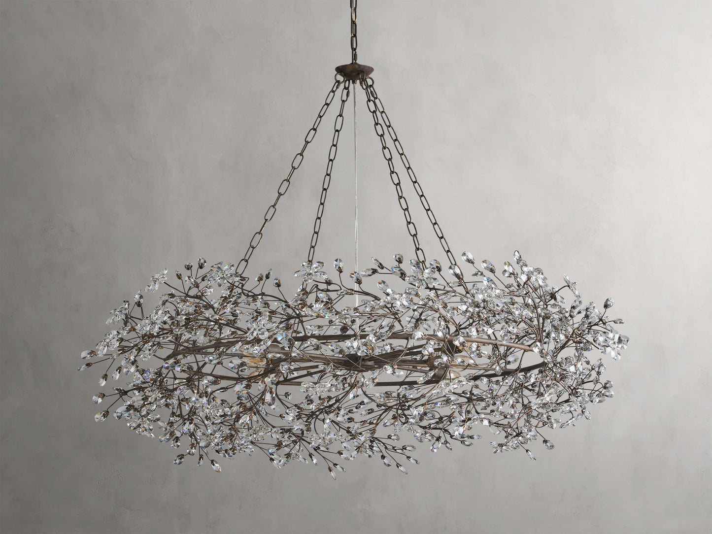 Fiore Sculpted Petals Crown Chandelier