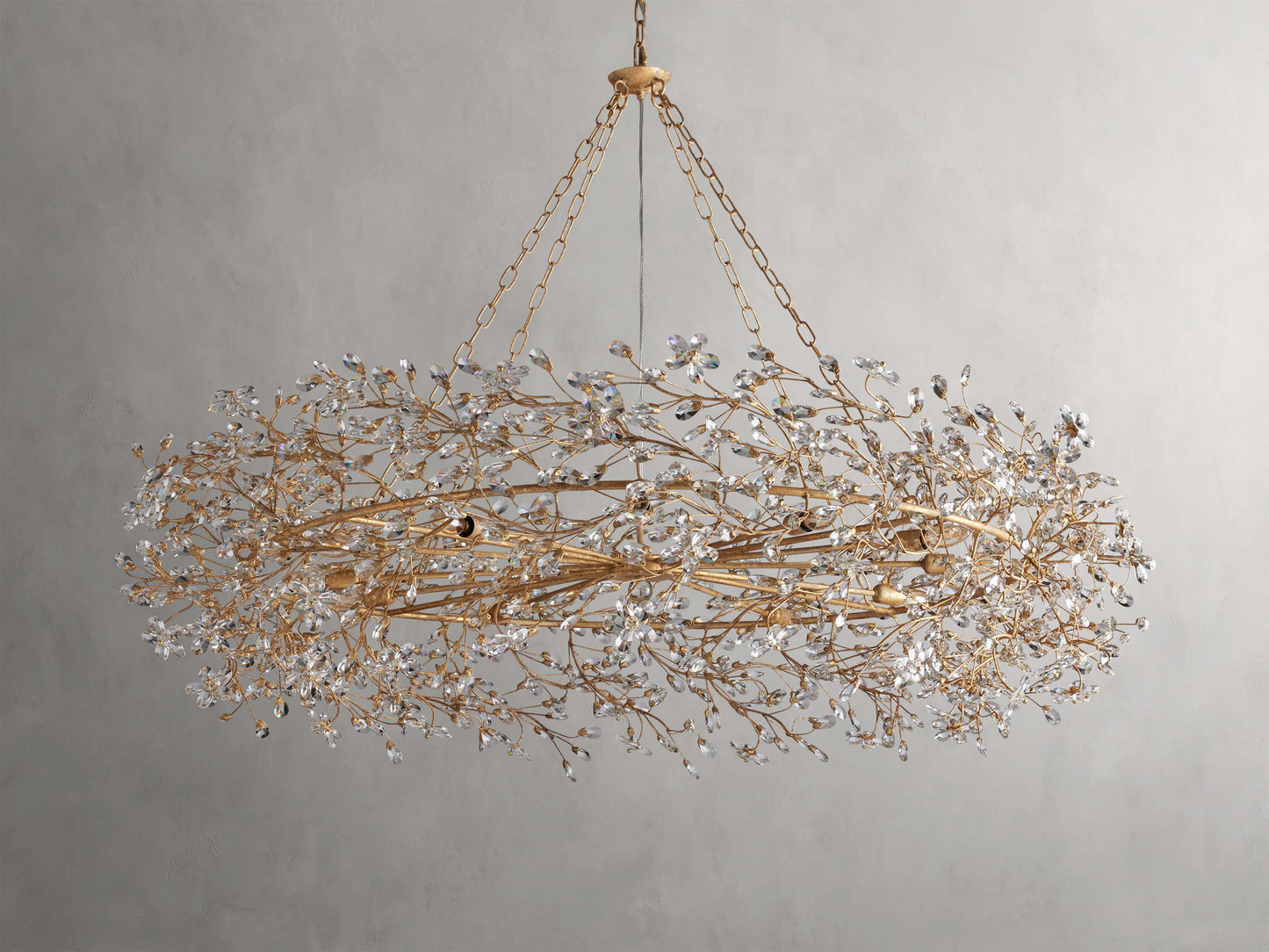 Fiore Delicate Flower Crown Chandelier