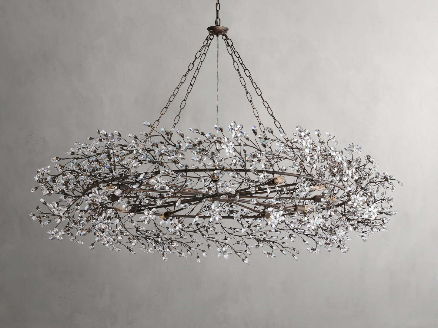 Fiore Sculpted Petals Crown Chandelier