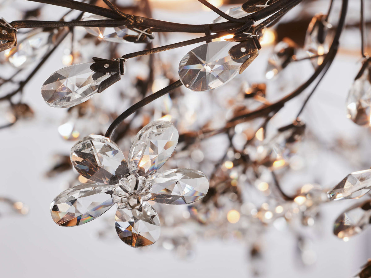 Fiore Sculpted Petals Crown Chandelier