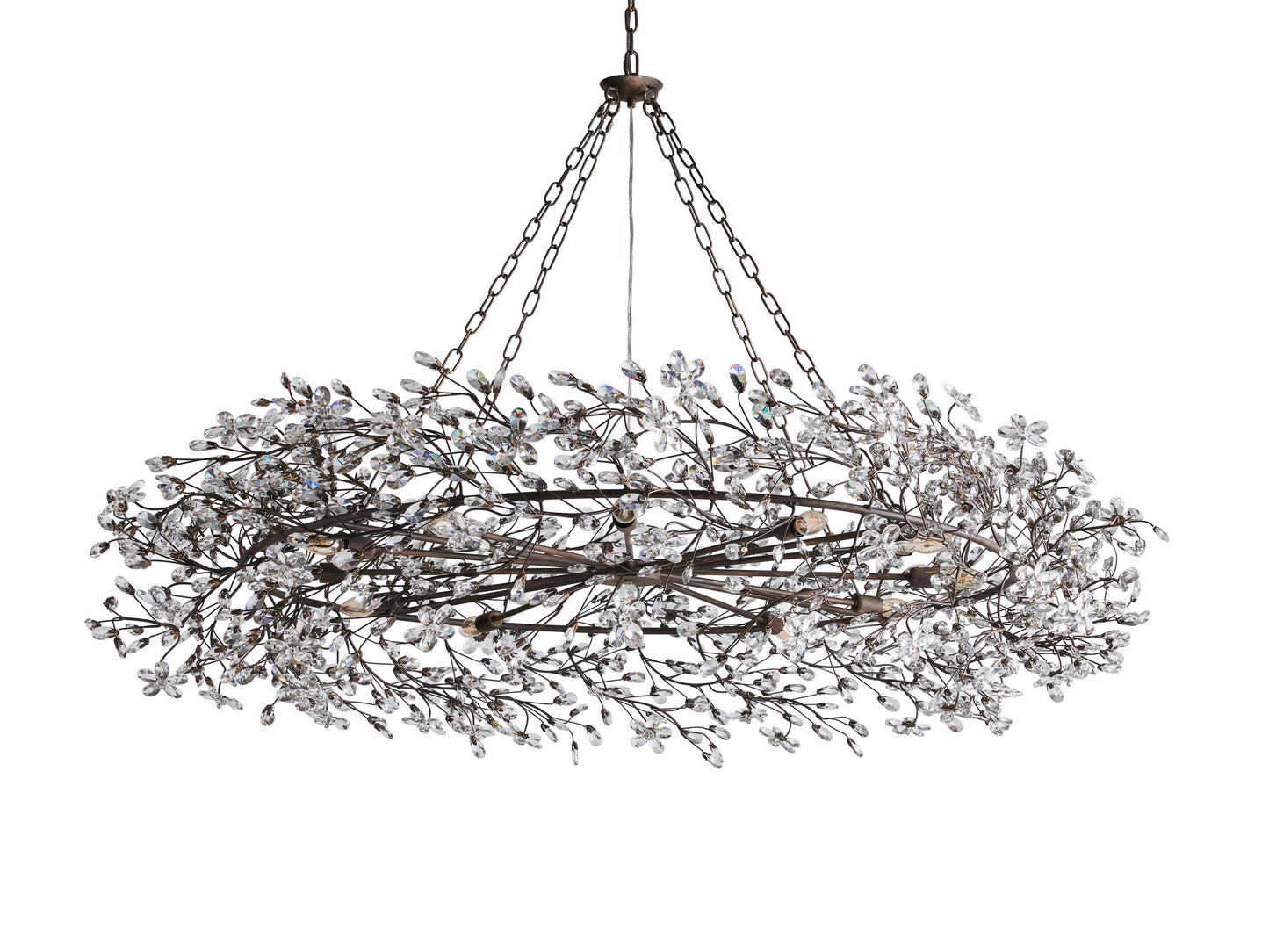 Fiore Sculpted Petals Crown Chandelier