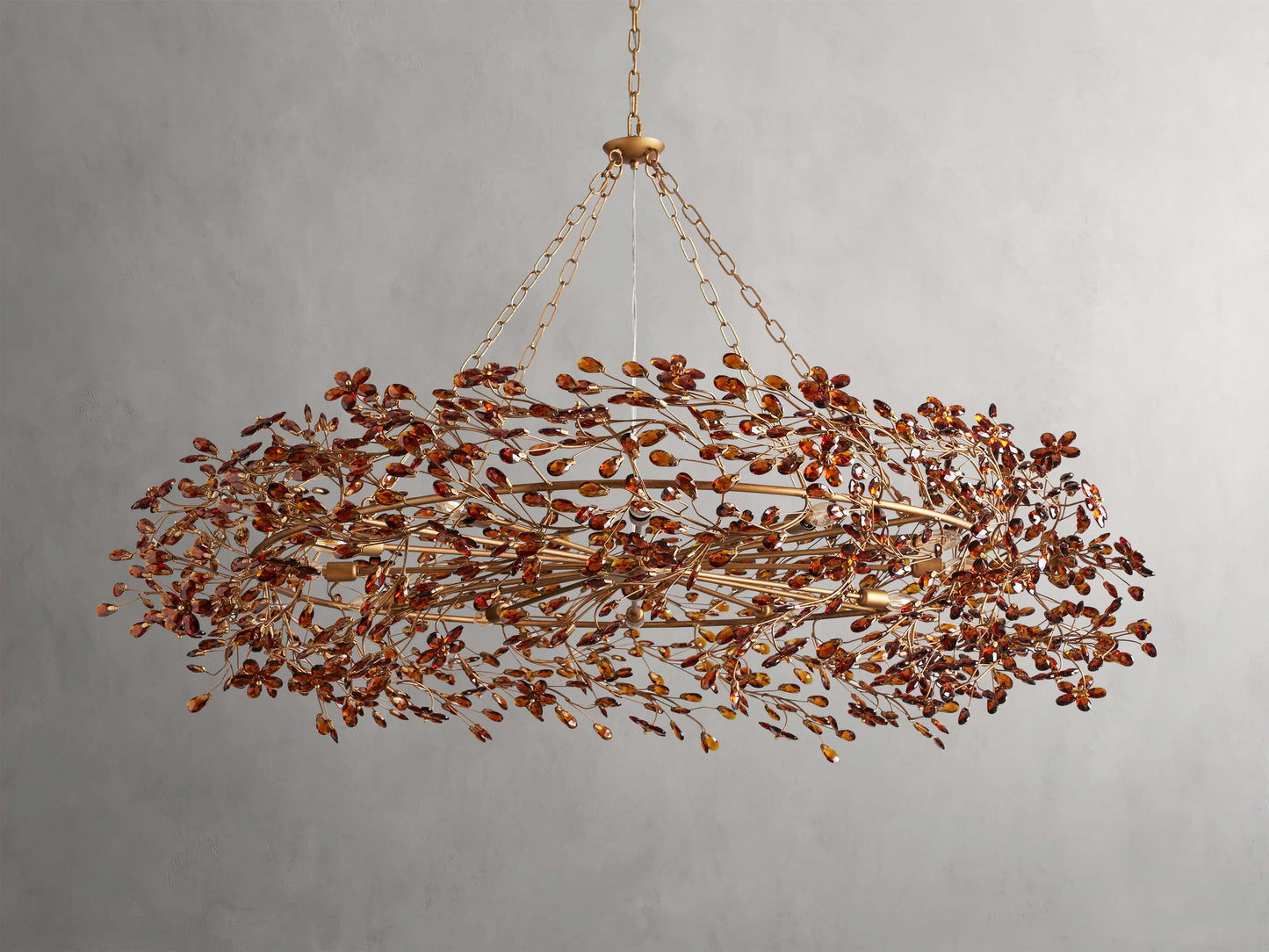Fiore Sculpted Petals Crown Chandelier