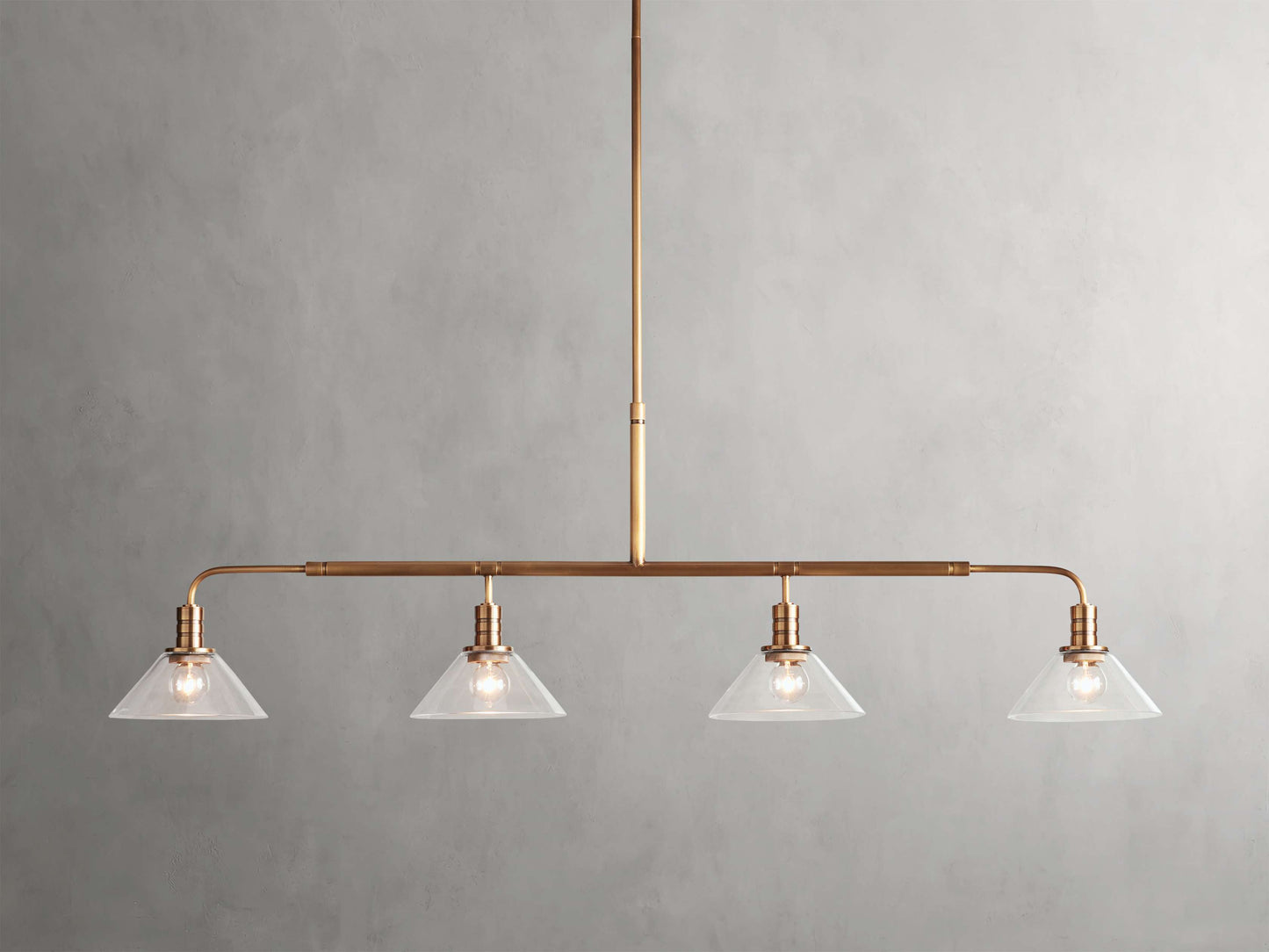 Theron Cone Cluster Linear Chandelier