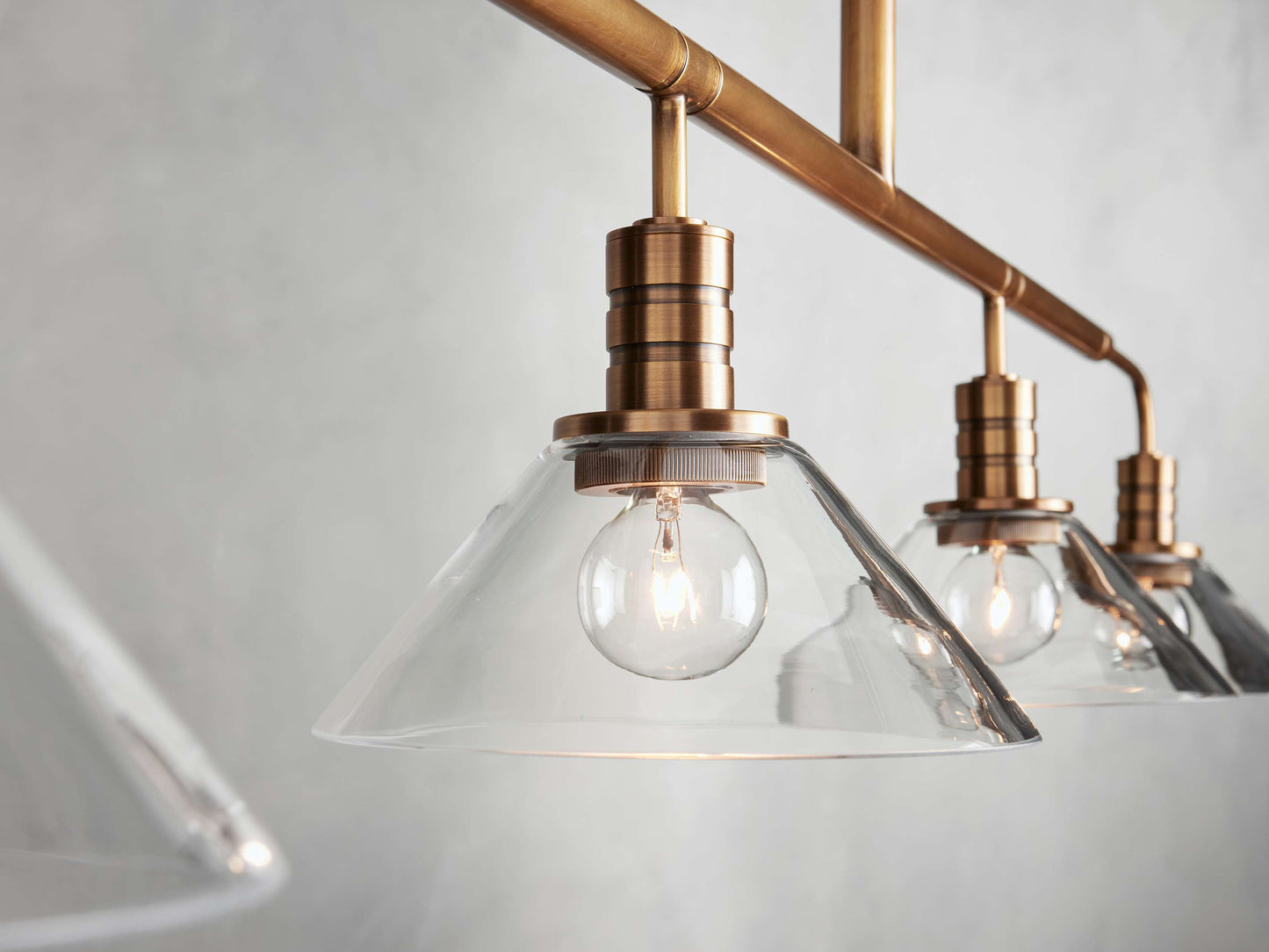 Theron Cone Cluster Linear Chandelier