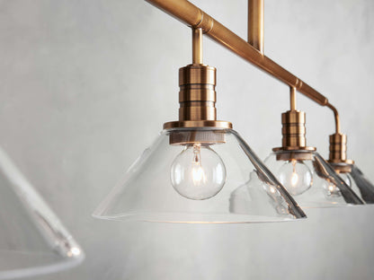 Theron Cone Cluster Linear Chandelier