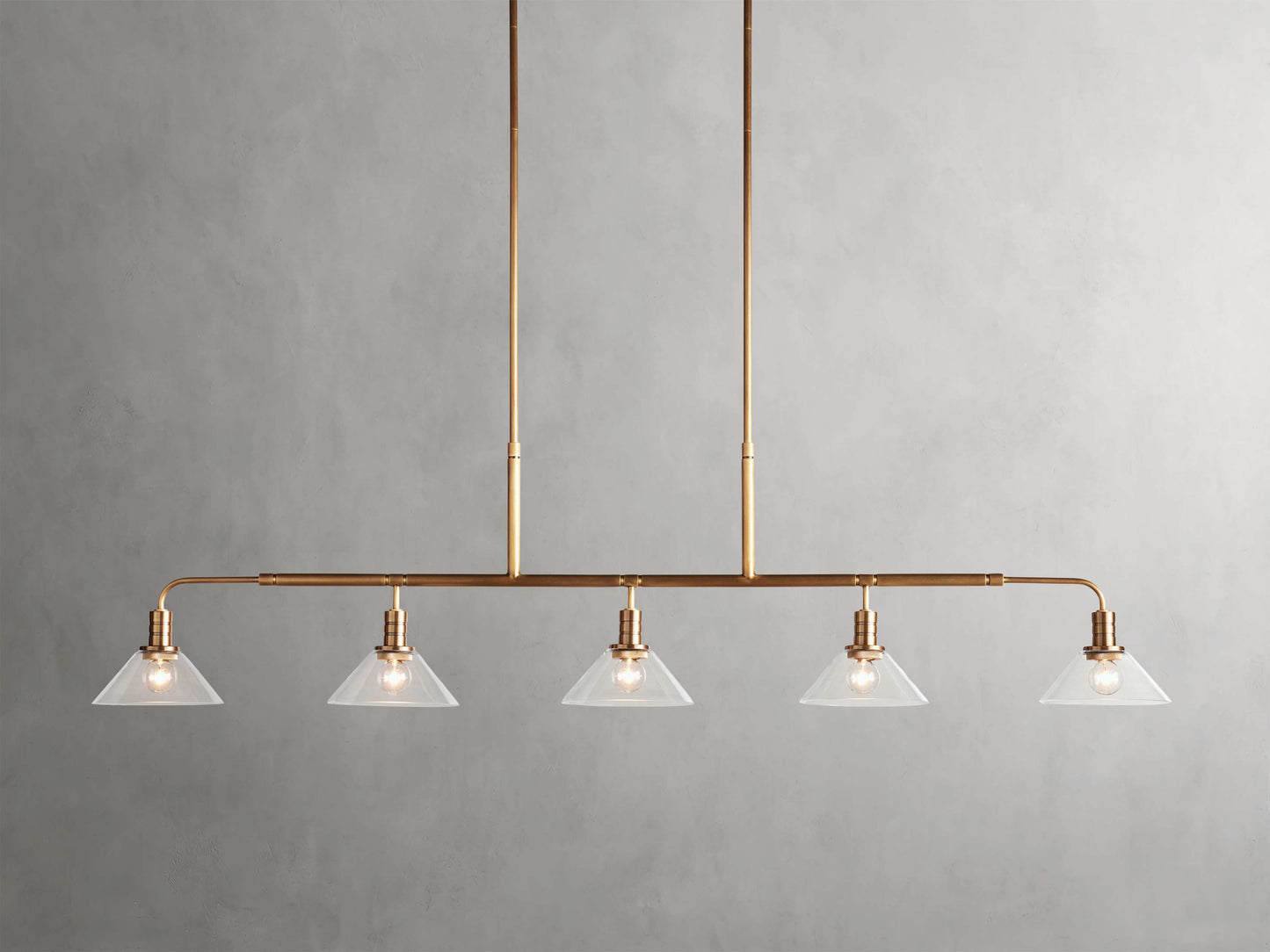 Theron Cone Cluster Linear Chandelier