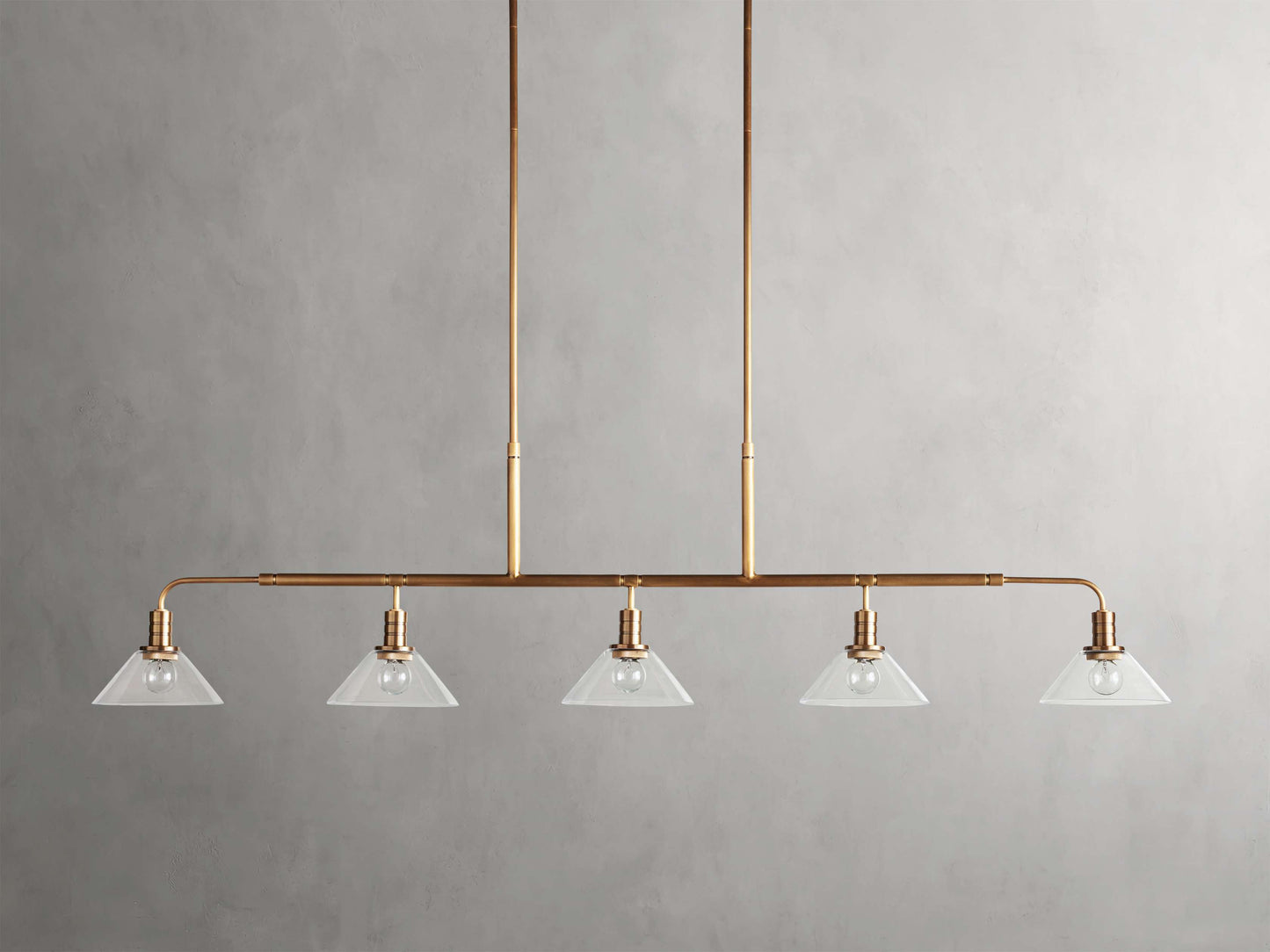 Theron Cone Cluster Linear Chandelier