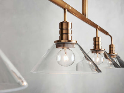 Theron Cone Cluster Linear Chandelier