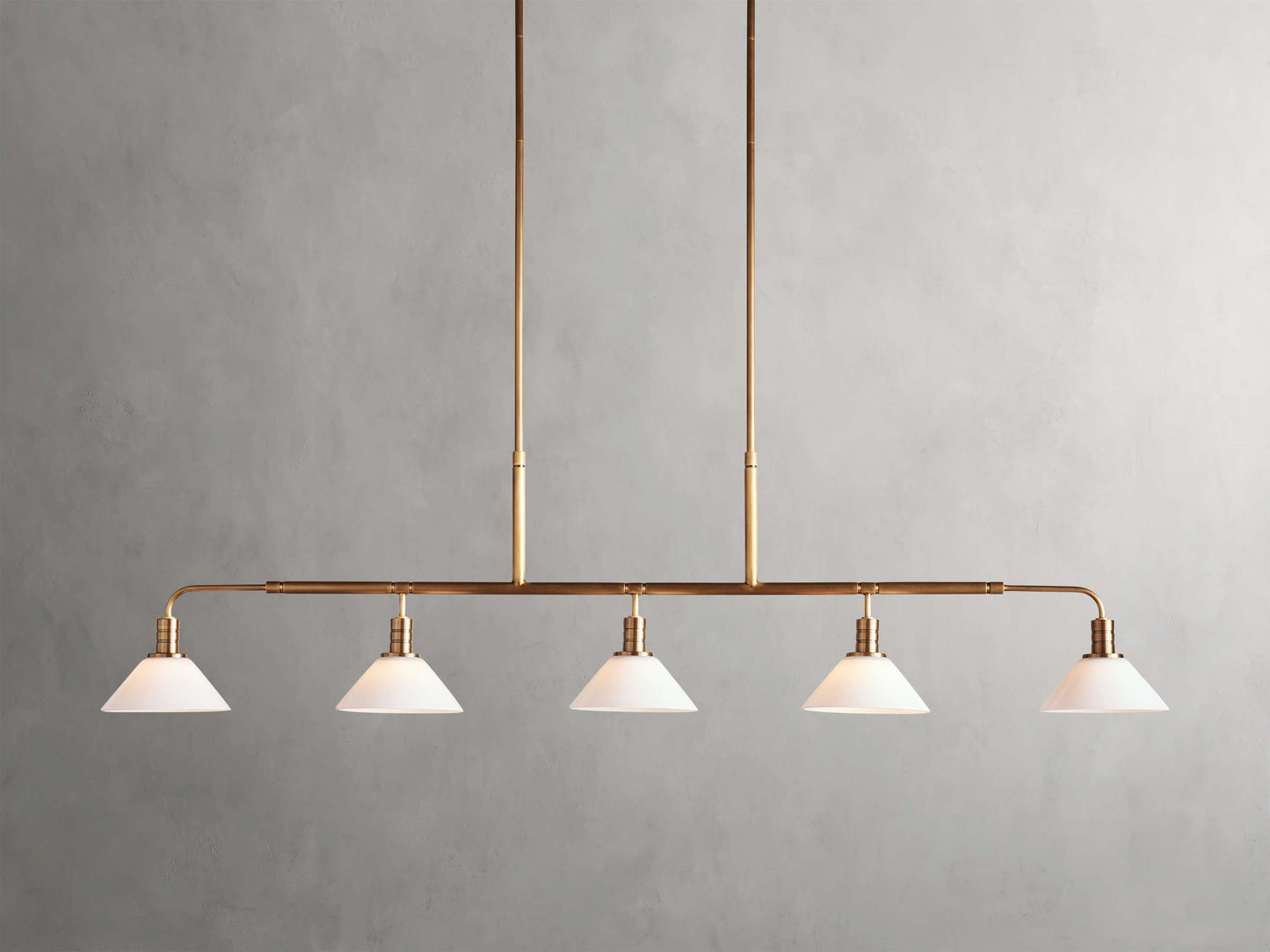 Theron Cone Cluster Linear Chandelier