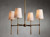 Rhodes Midcentury Torch Round Chandelier