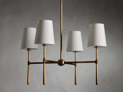 Rhodes Midcentury Torch Round Chandelier