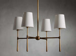 Rhodes Midcentury Torch Round Chandelier