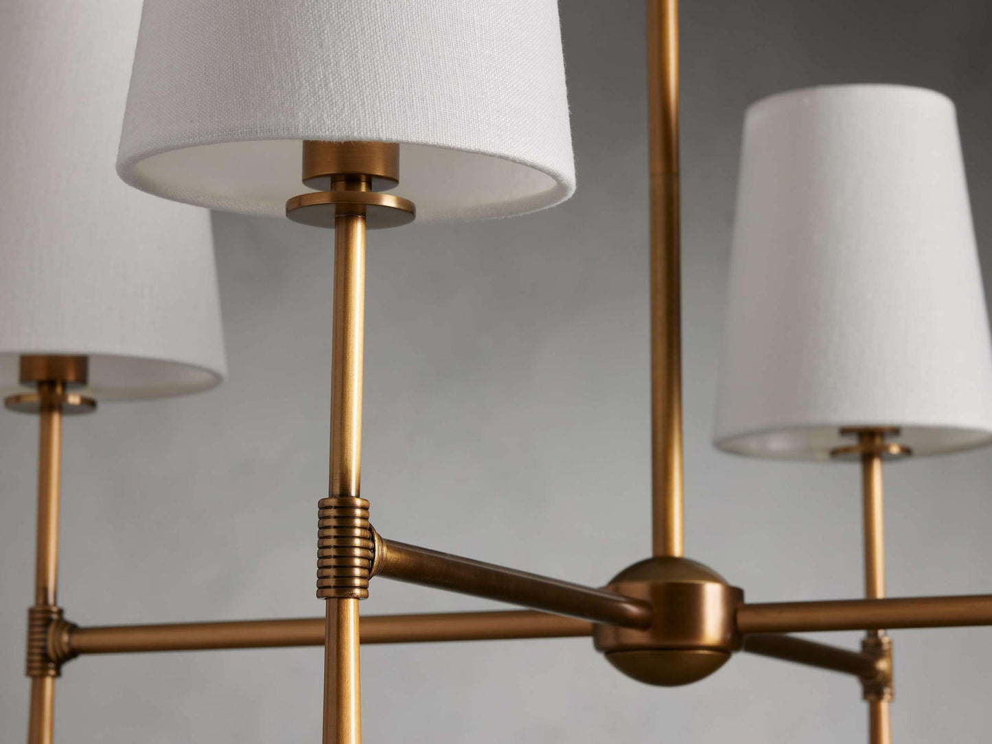 Rhodes Midcentury Torch Round Chandelier