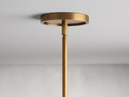 Rhodes Midcentury Torch Round Chandelier