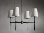Rhodes Midcentury Torch Round Chandelier
