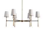 Rhodes Midcentury Torch Round Chandelier