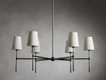Rhodes Midcentury Torch Round Chandelier