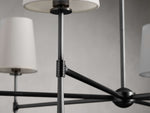 Rhodes Midcentury Torch Round Chandelier