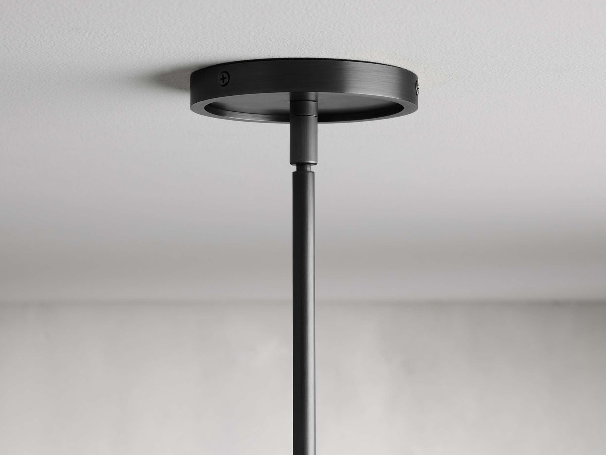 Rhodes Midcentury Torch Round Chandelier