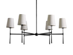 Rhodes Midcentury Torch Round Chandelier