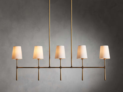 Rhodes Midcentury Torch Linear Chandelier