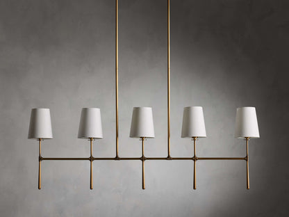 Rhodes Midcentury Torch Linear Chandelier
