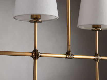 Rhodes Midcentury Torch Linear Chandelier