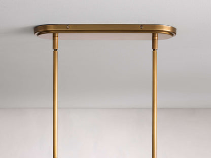 Rhodes Midcentury Torch Linear Chandelier