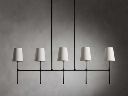Rhodes Midcentury Torch Linear Chandelier