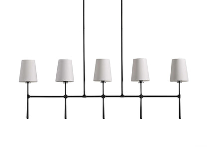 Rhodes Midcentury Torch Linear Chandelier