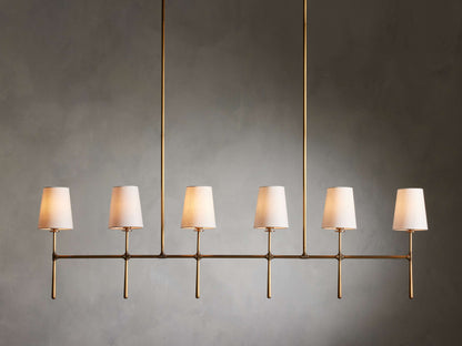 Rhodes Midcentury Torch Linear Chandelier