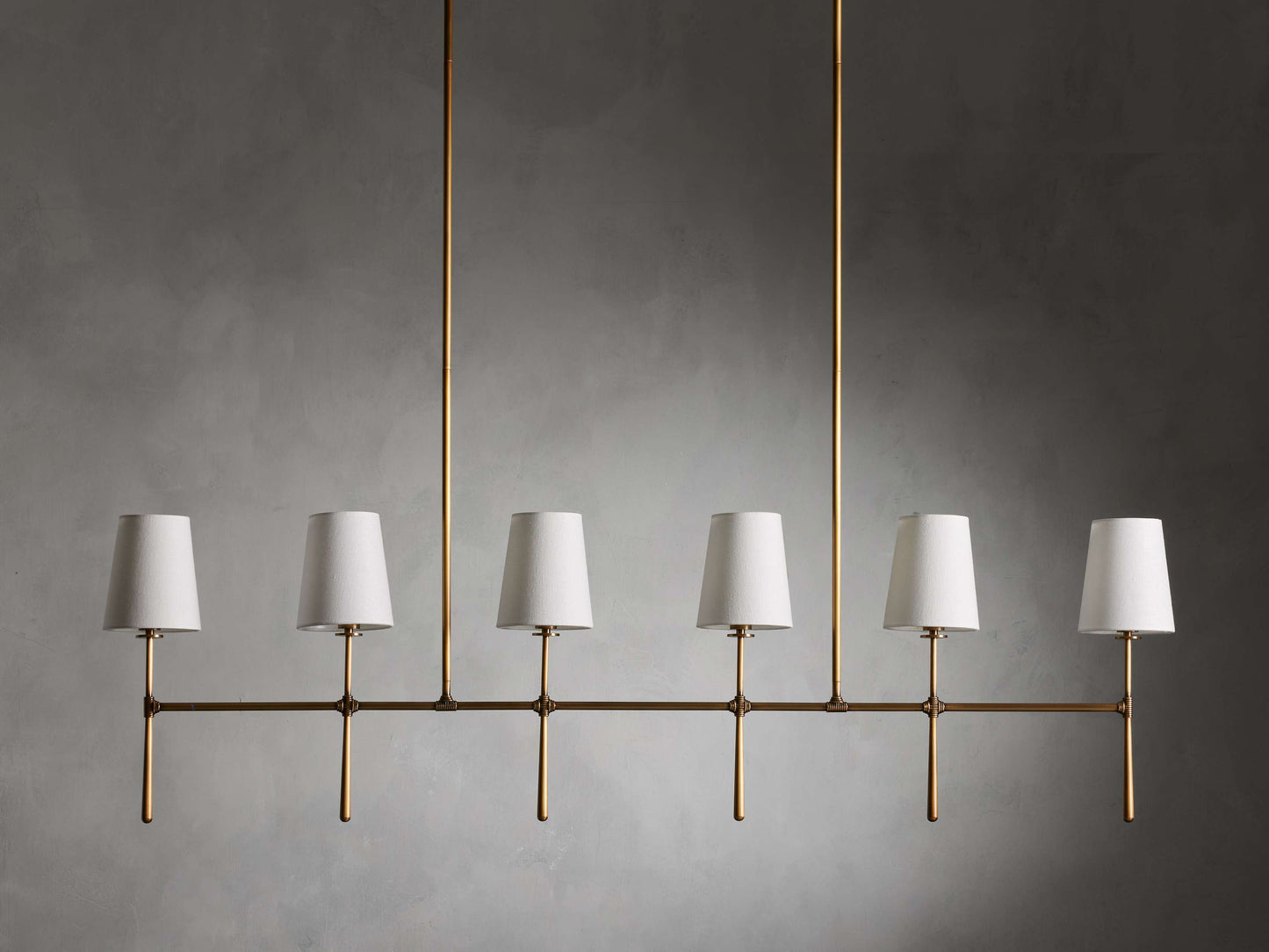 Rhodes Midcentury Torch Linear Chandelier