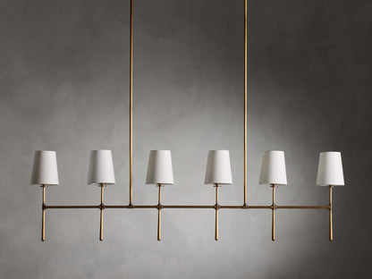 Rhodes Midcentury Torch Linear Chandelier