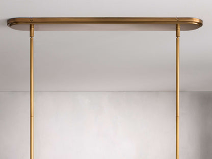 Rhodes Midcentury Torch Linear Chandelier