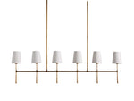 Rhodes Midcentury Torch Linear Chandelier
