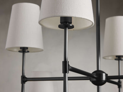 Rhodes Midcentury Torch Two-Tier Chandelier